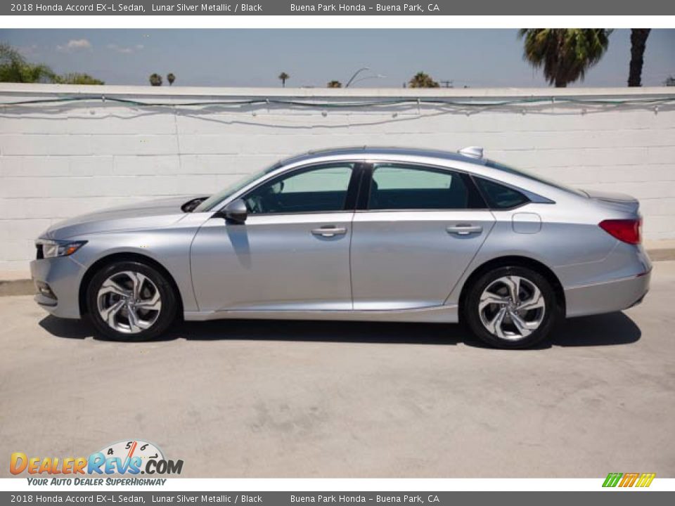 2018 Honda Accord EX-L Sedan Lunar Silver Metallic / Black Photo #8