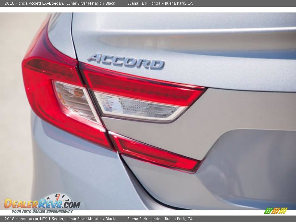 2018 Honda Accord EX-L Sedan Lunar Silver Metallic / Black Photo #10