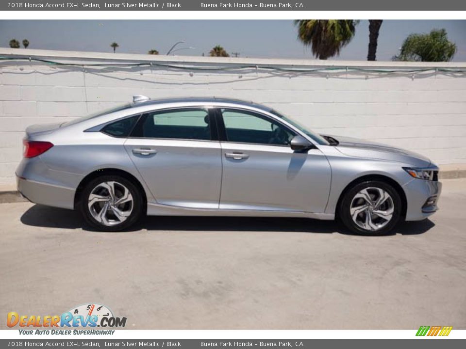 2018 Honda Accord EX-L Sedan Lunar Silver Metallic / Black Photo #12