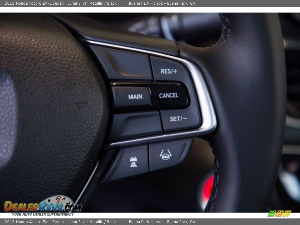 2018 Honda Accord EX-L Sedan Lunar Silver Metallic / Black Photo #15