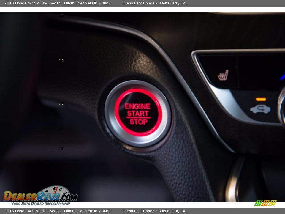 2018 Honda Accord EX-L Sedan Lunar Silver Metallic / Black Photo #16