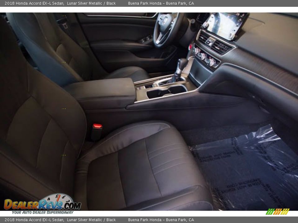 2018 Honda Accord EX-L Sedan Lunar Silver Metallic / Black Photo #24