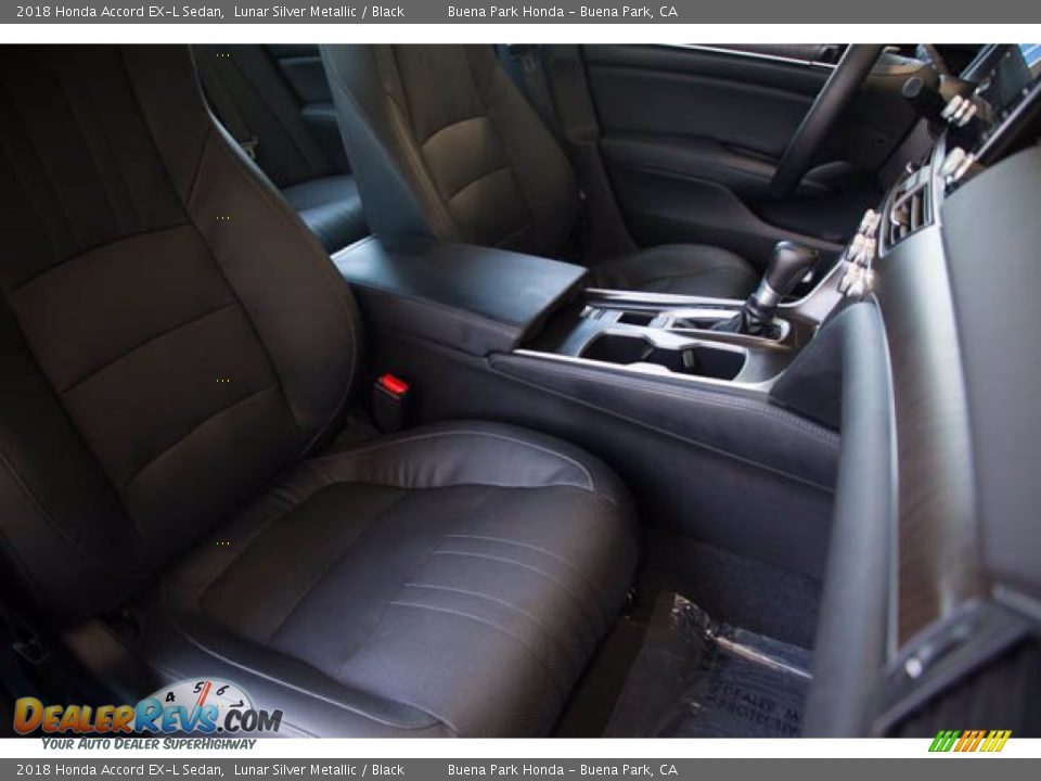 2018 Honda Accord EX-L Sedan Lunar Silver Metallic / Black Photo #25