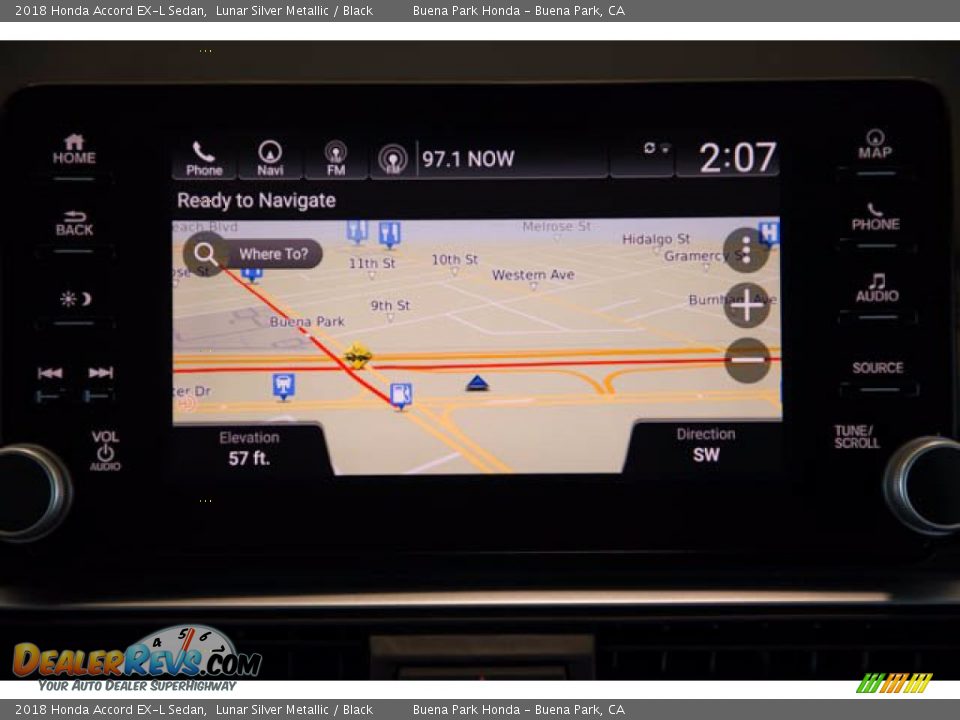 2018 Honda Accord EX-L Sedan Lunar Silver Metallic / Black Photo #27