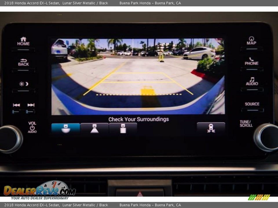 2018 Honda Accord EX-L Sedan Lunar Silver Metallic / Black Photo #28