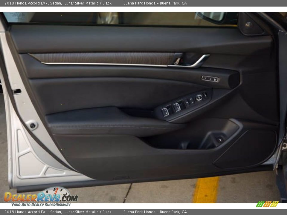 2018 Honda Accord EX-L Sedan Lunar Silver Metallic / Black Photo #30