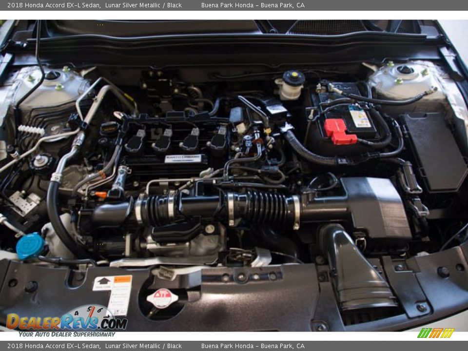 2018 Honda Accord EX-L Sedan Lunar Silver Metallic / Black Photo #35