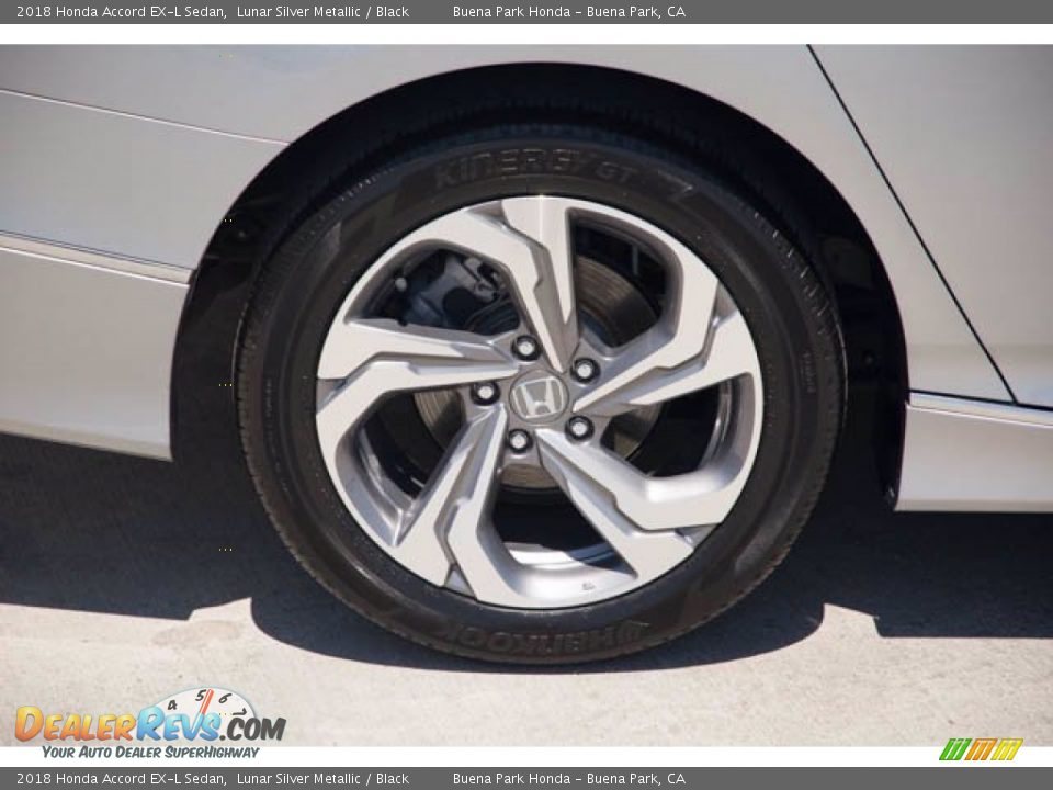 2018 Honda Accord EX-L Sedan Lunar Silver Metallic / Black Photo #36