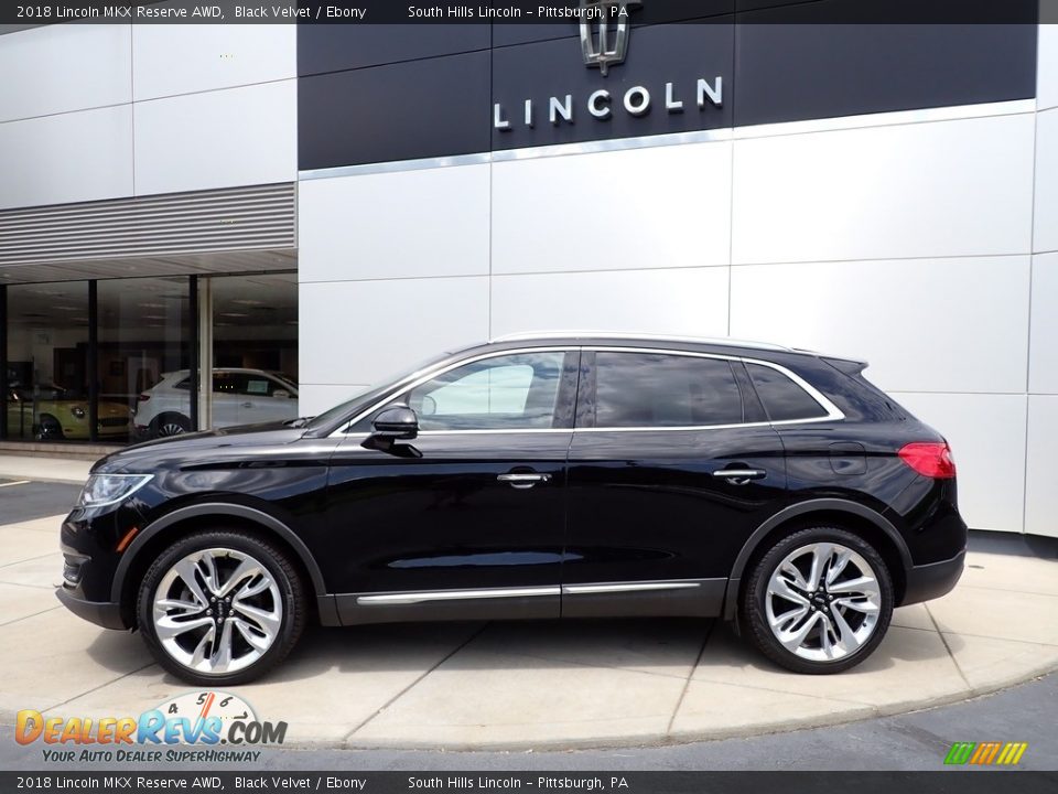 2018 Lincoln MKX Reserve AWD Black Velvet / Ebony Photo #2