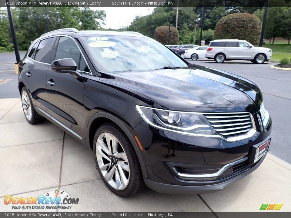 2018 Lincoln MKX Reserve AWD Black Velvet / Ebony Photo #8