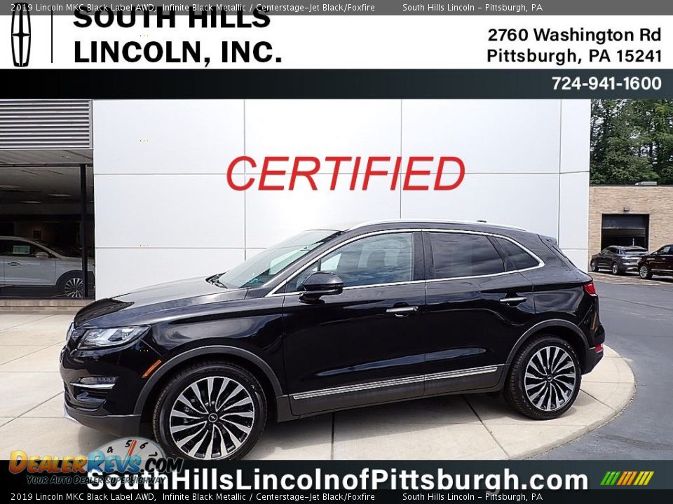 2019 Lincoln MKC Black Label AWD Infinite Black Metallic / Centerstage-Jet Black/Foxfire Photo #1