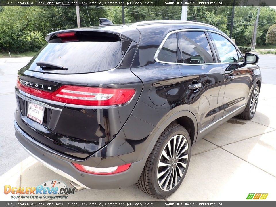 2019 Lincoln MKC Black Label AWD Infinite Black Metallic / Centerstage-Jet Black/Foxfire Photo #6