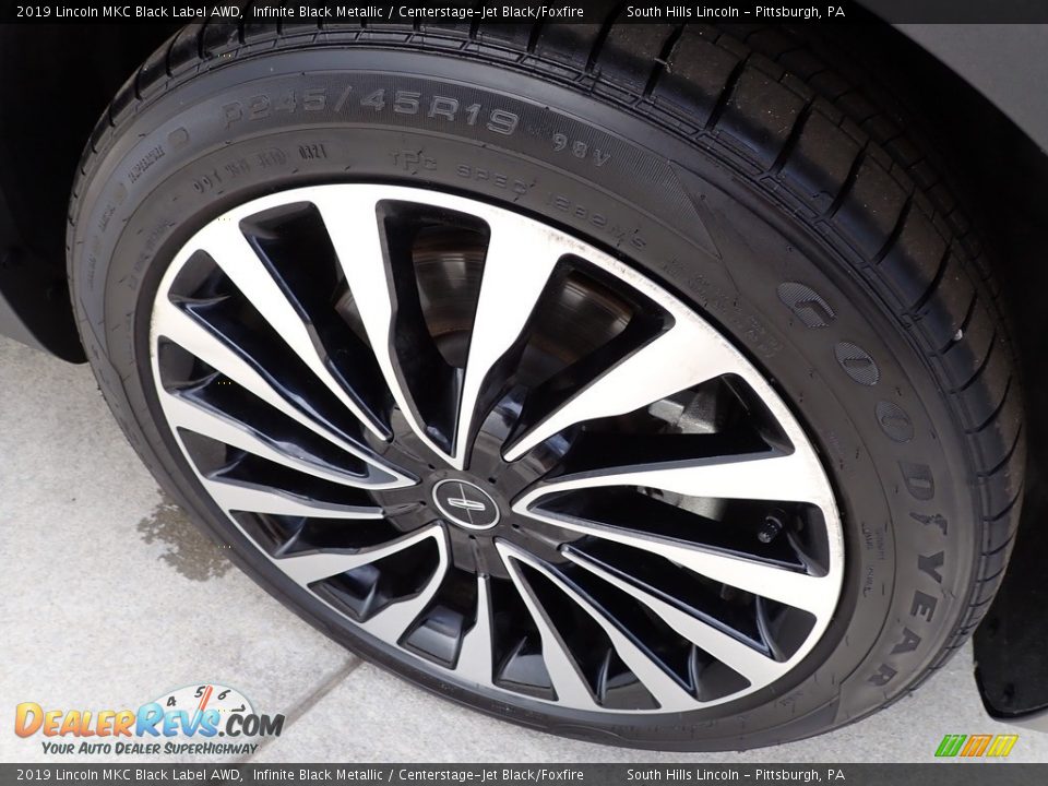 2019 Lincoln MKC Black Label AWD Infinite Black Metallic / Centerstage-Jet Black/Foxfire Photo #10