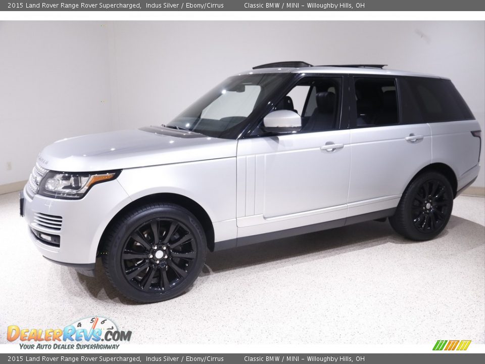 2015 Land Rover Range Rover Supercharged Indus Silver / Ebony/Cirrus Photo #3