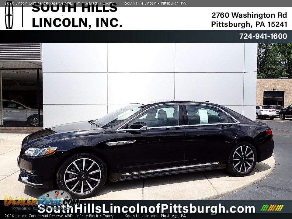 2020 Lincoln Continental Reserve AWD Infinite Black / Ebony Photo #1