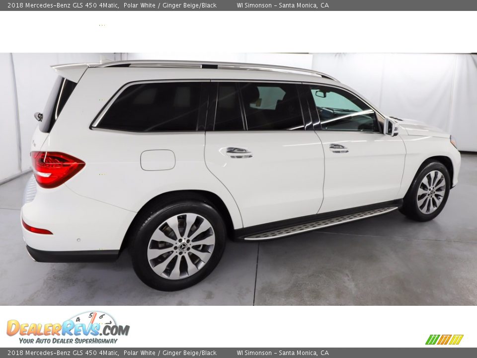 2018 Mercedes-Benz GLS 450 4Matic Polar White / Ginger Beige/Black Photo #5