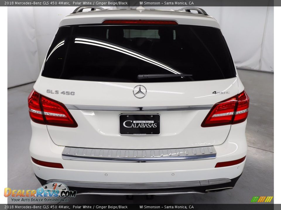 2018 Mercedes-Benz GLS 450 4Matic Polar White / Ginger Beige/Black Photo #7