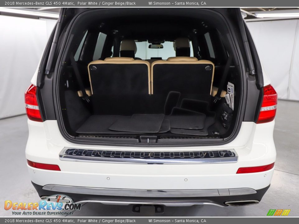 2018 Mercedes-Benz GLS 450 4Matic Polar White / Ginger Beige/Black Photo #8