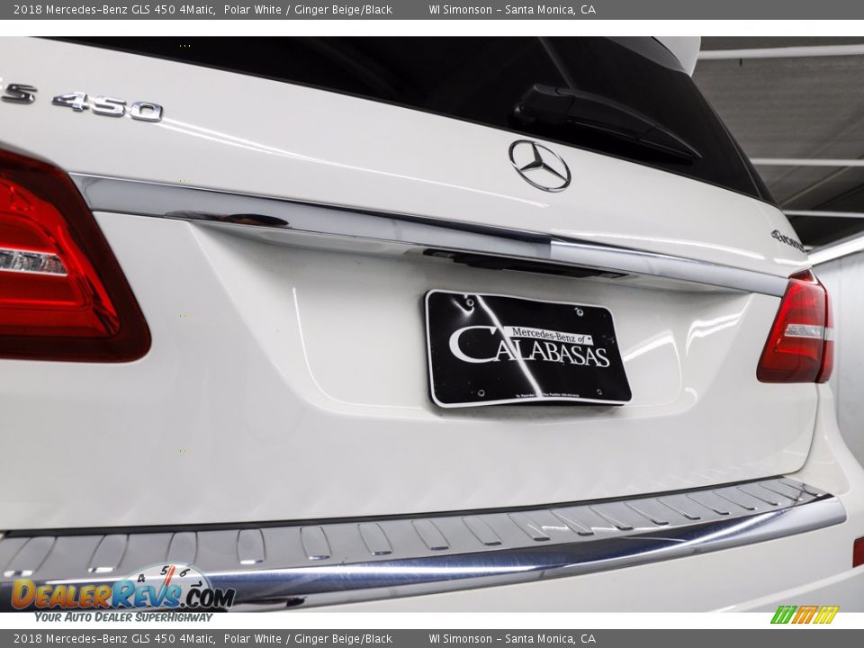 2018 Mercedes-Benz GLS 450 4Matic Polar White / Ginger Beige/Black Photo #11