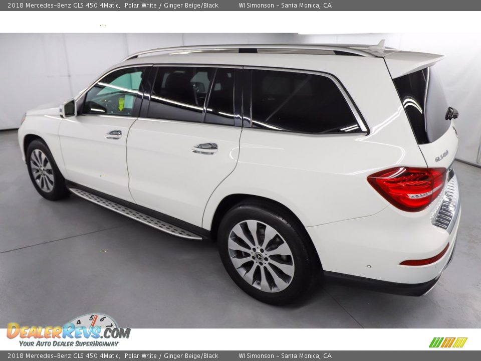 2018 Mercedes-Benz GLS 450 4Matic Polar White / Ginger Beige/Black Photo #12