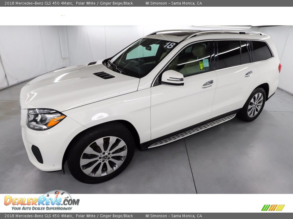 2018 Mercedes-Benz GLS 450 4Matic Polar White / Ginger Beige/Black Photo #14