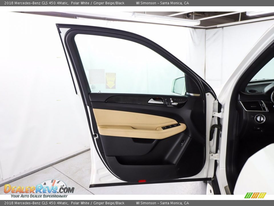 2018 Mercedes-Benz GLS 450 4Matic Polar White / Ginger Beige/Black Photo #21