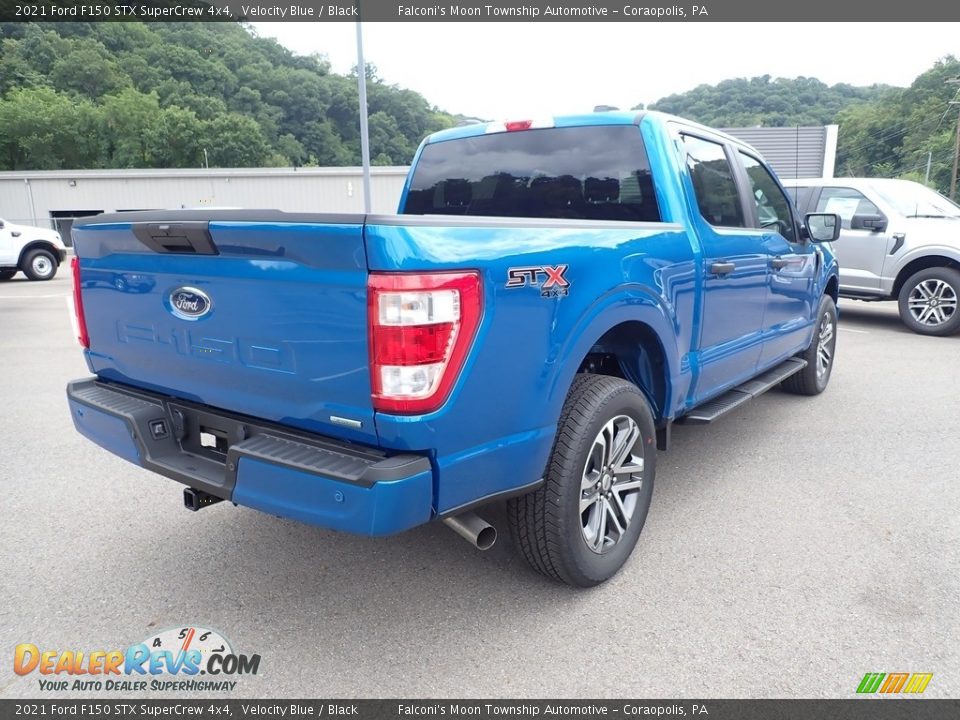 2021 Ford F150 STX SuperCrew 4x4 Velocity Blue / Black Photo #2