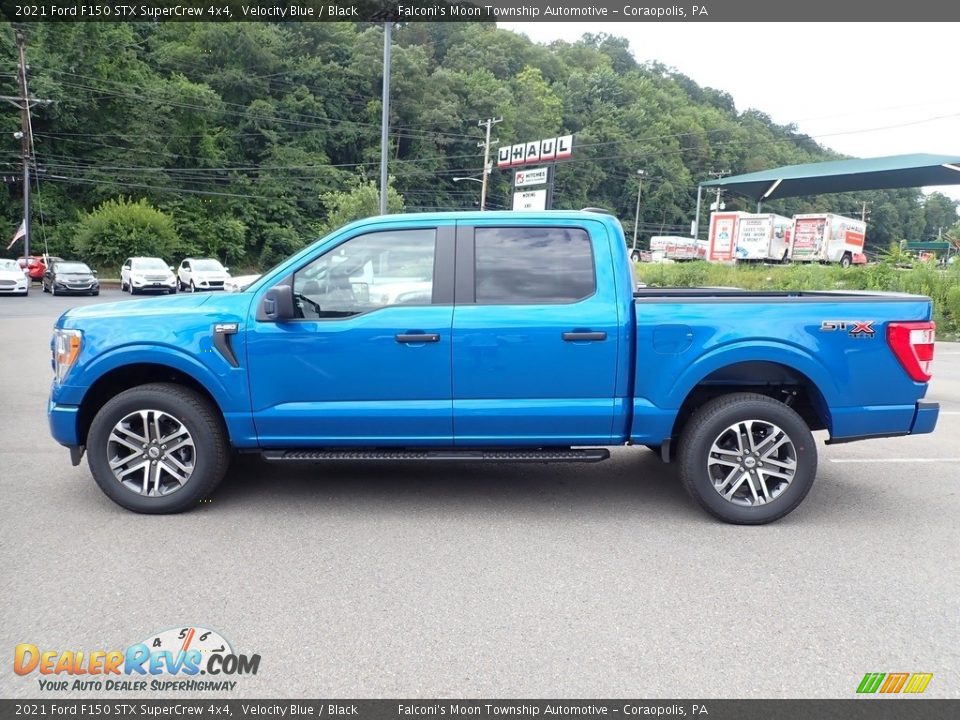 Velocity Blue 2021 Ford F150 STX SuperCrew 4x4 Photo #6