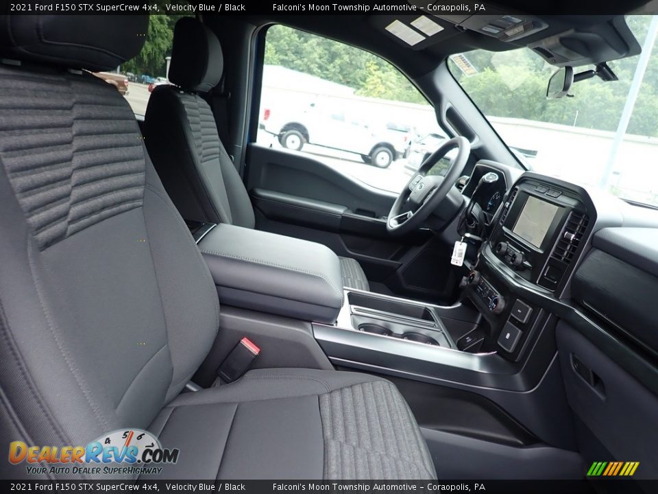 2021 Ford F150 STX SuperCrew 4x4 Velocity Blue / Black Photo #12