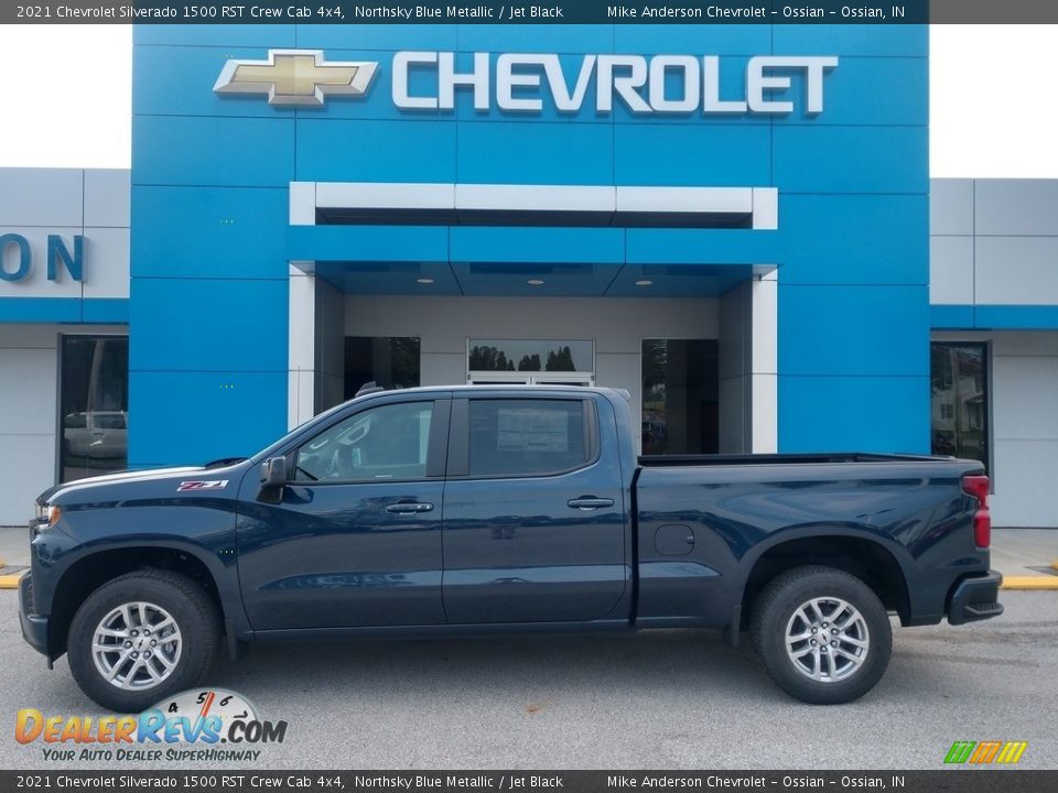 2021 Chevrolet Silverado 1500 RST Crew Cab 4x4 Northsky Blue Metallic / Jet Black Photo #1