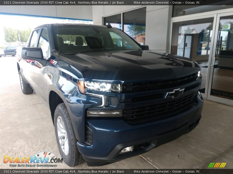 2021 Chevrolet Silverado 1500 RST Crew Cab 4x4 Northsky Blue Metallic / Jet Black Photo #2