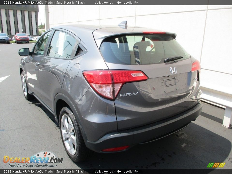 2018 Honda HR-V LX AWD Modern Steel Metallic / Black Photo #3