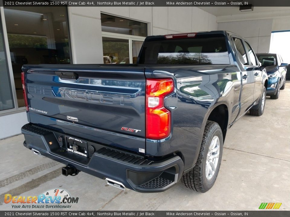 2021 Chevrolet Silverado 1500 RST Crew Cab 4x4 Northsky Blue Metallic / Jet Black Photo #4