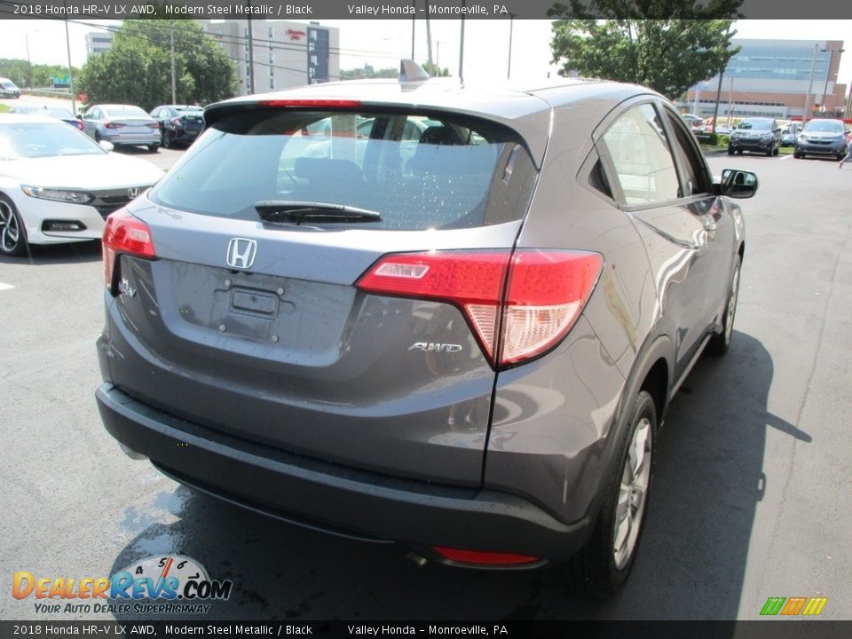 2018 Honda HR-V LX AWD Modern Steel Metallic / Black Photo #5