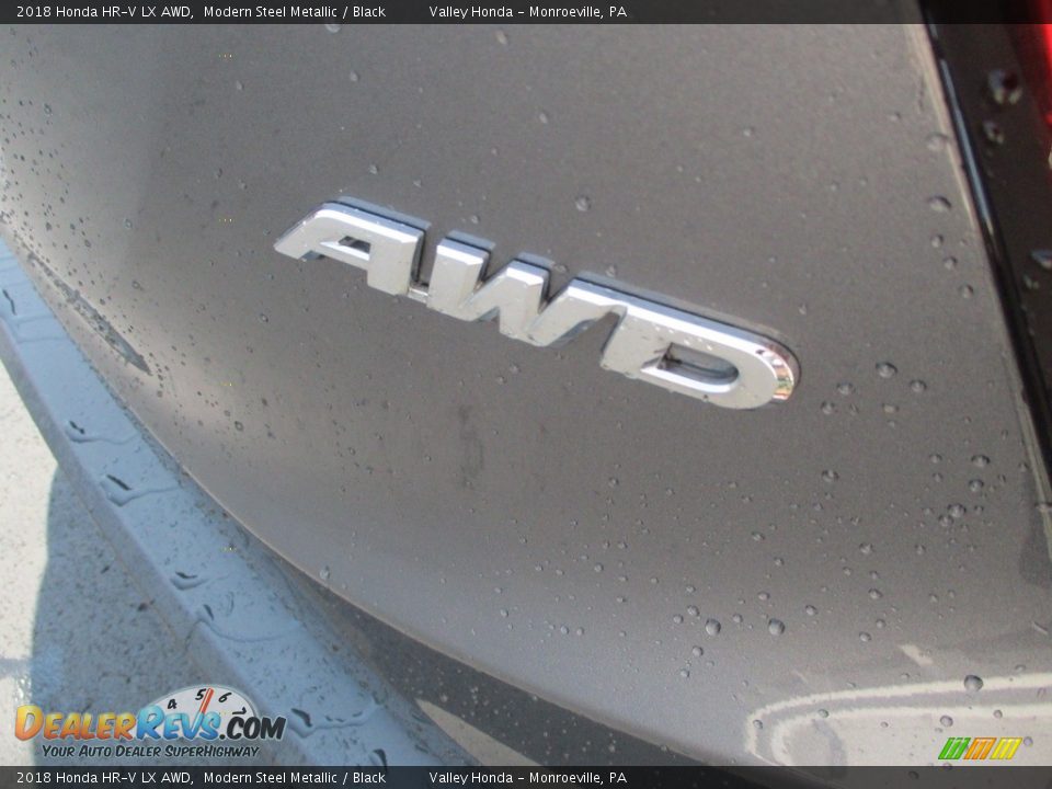 2018 Honda HR-V LX AWD Modern Steel Metallic / Black Photo #6