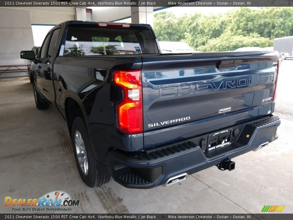 2021 Chevrolet Silverado 1500 RST Crew Cab 4x4 Northsky Blue Metallic / Jet Black Photo #7