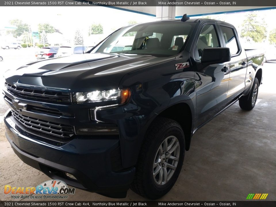 2021 Chevrolet Silverado 1500 RST Crew Cab 4x4 Northsky Blue Metallic / Jet Black Photo #8