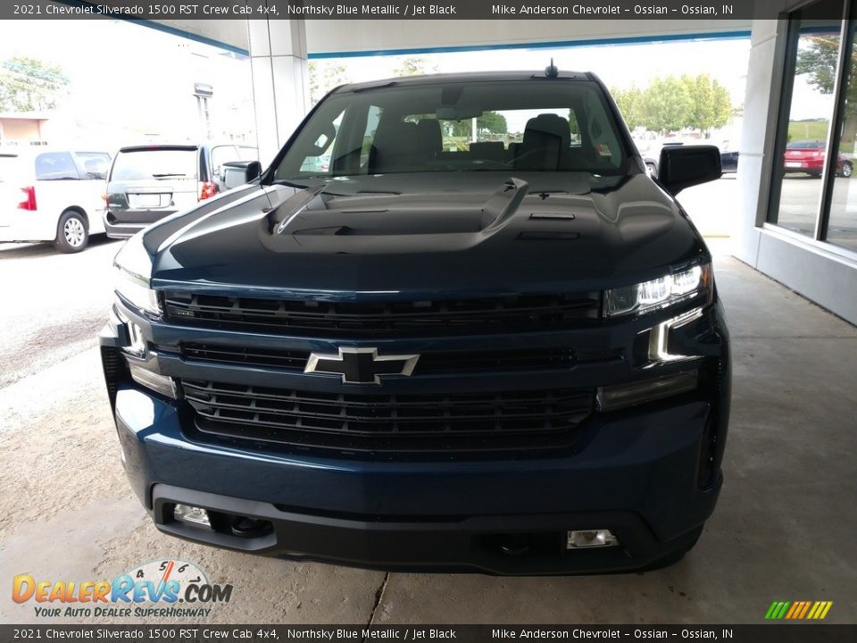 2021 Chevrolet Silverado 1500 RST Crew Cab 4x4 Northsky Blue Metallic / Jet Black Photo #9