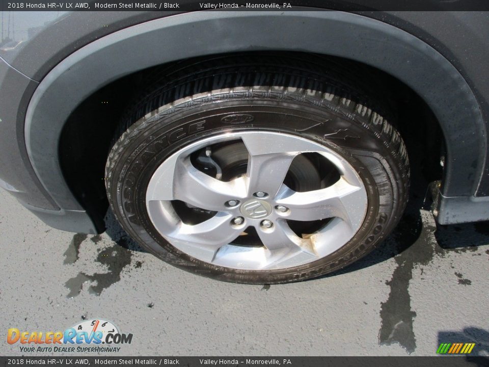 2018 Honda HR-V LX AWD Modern Steel Metallic / Black Photo #10