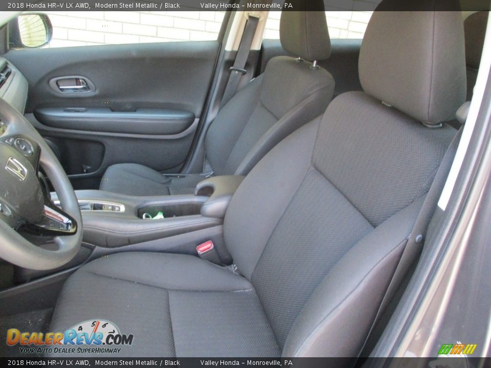 2018 Honda HR-V LX AWD Modern Steel Metallic / Black Photo #12