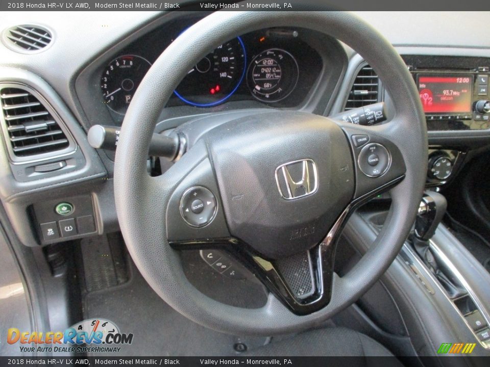 2018 Honda HR-V LX AWD Modern Steel Metallic / Black Photo #14