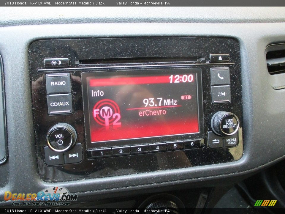 2018 Honda HR-V LX AWD Modern Steel Metallic / Black Photo #15
