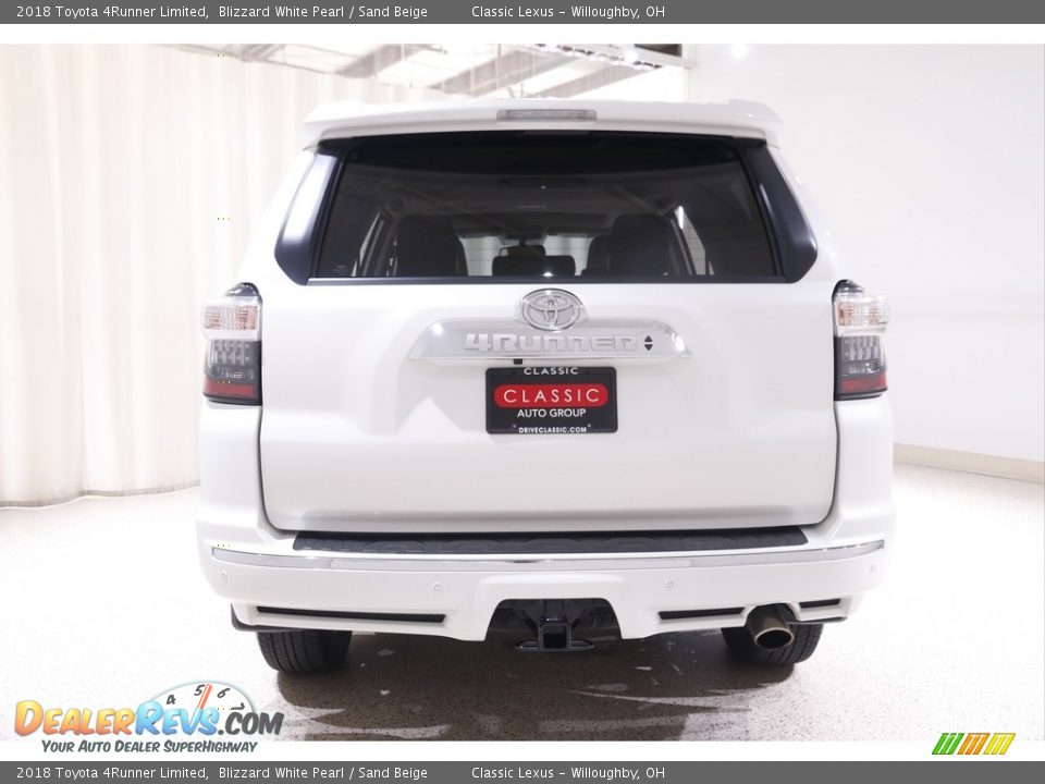 2018 Toyota 4Runner Limited Blizzard White Pearl / Sand Beige Photo #19