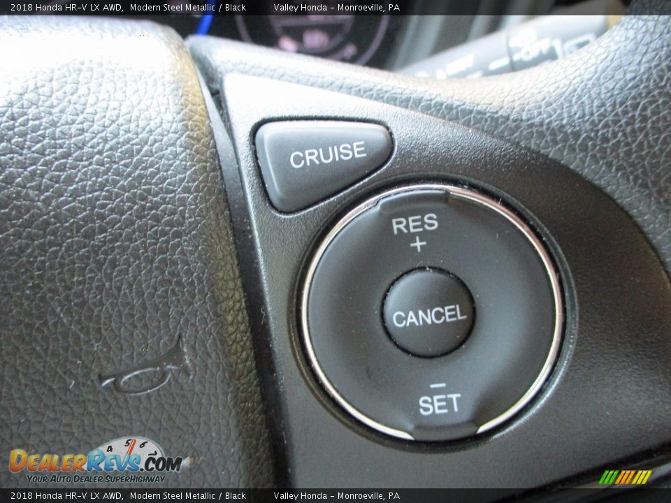 2018 Honda HR-V LX AWD Modern Steel Metallic / Black Photo #17