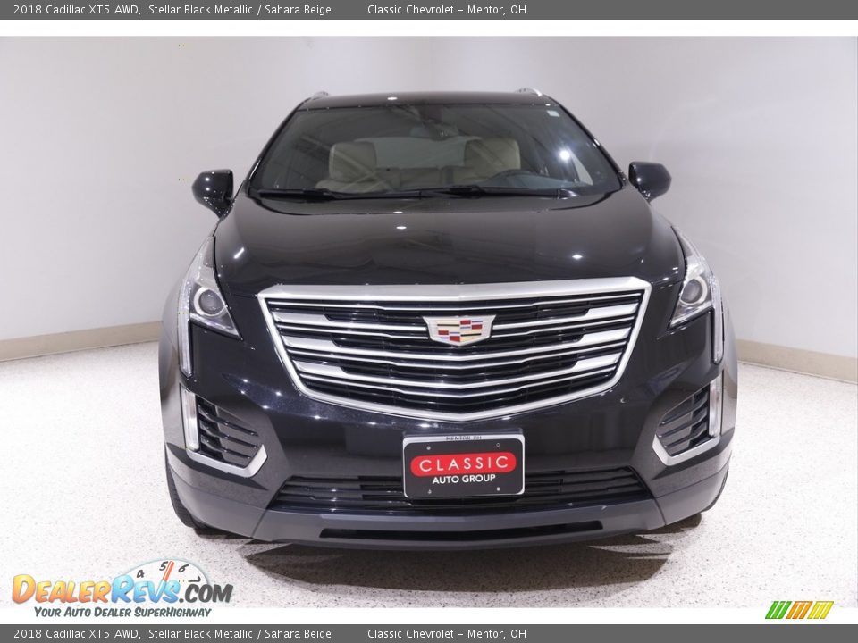 2018 Cadillac XT5 AWD Stellar Black Metallic / Sahara Beige Photo #2