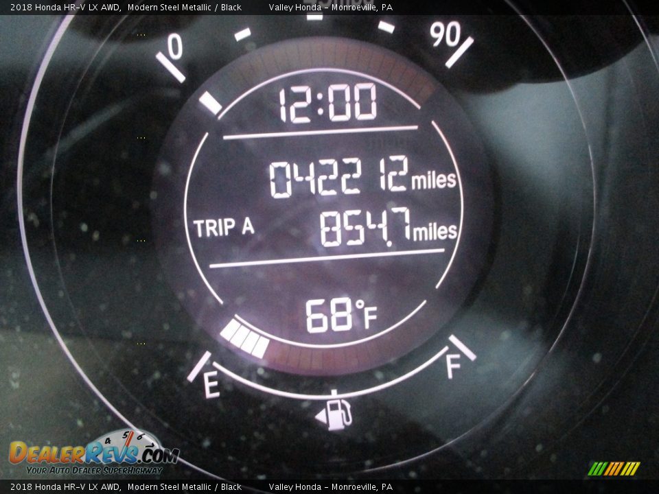 2018 Honda HR-V LX AWD Modern Steel Metallic / Black Photo #20