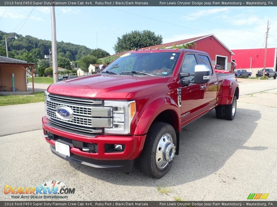 Ruby Red 2019 Ford F450 Super Duty Platinum Crew Cab 4x4 Photo #1