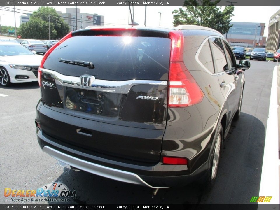 2016 Honda CR-V EX-L AWD Kona Coffee Metallic / Black Photo #4