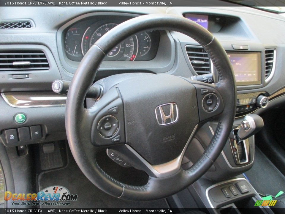 2016 Honda CR-V EX-L AWD Kona Coffee Metallic / Black Photo #12
