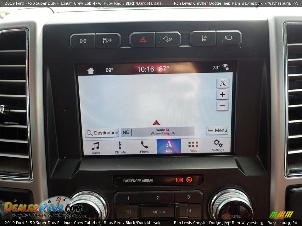 Navigation of 2019 Ford F450 Super Duty Platinum Crew Cab 4x4 Photo #19